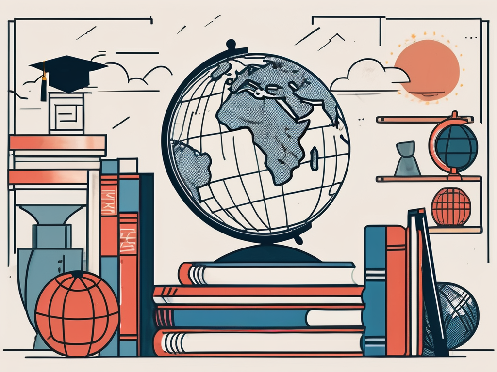 A classroom setting with distinctive cultural elements from both china and the philippines