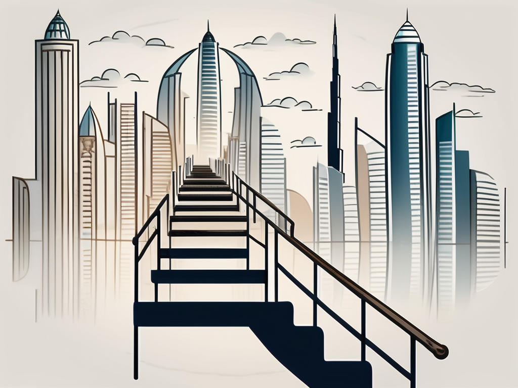 An international school building in kuala lumpur with a symbolic hourglass or calendar indicating the passage of years