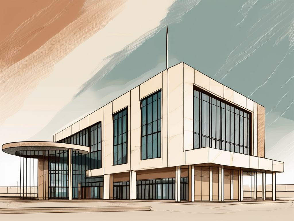 Two contrasting landscapes representing dubai and qatar