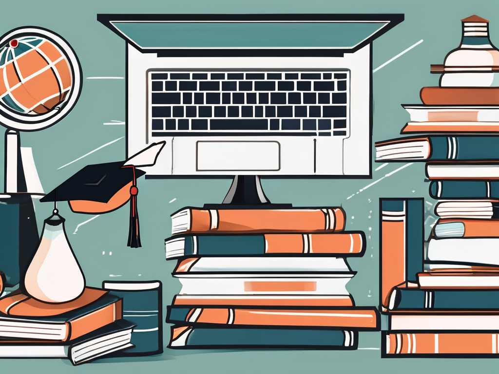 A collection of educational tools like books