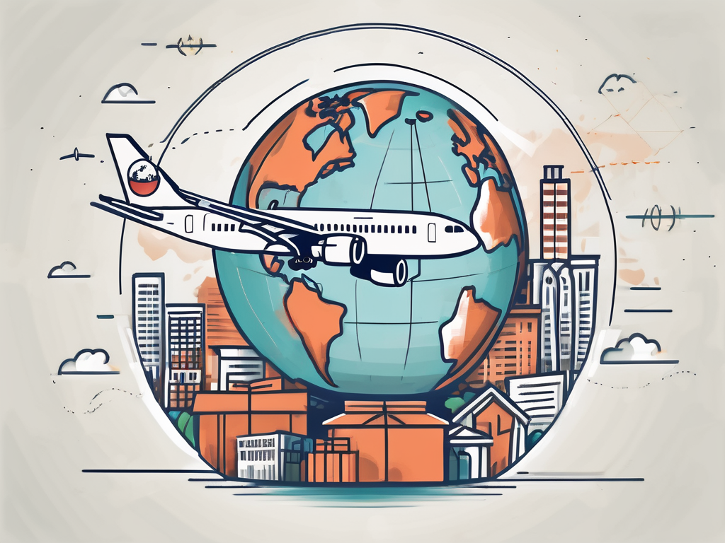 A graduation cap placed on top of a passport