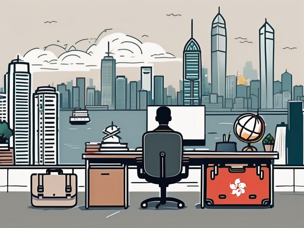 A classroom setting with a chalkboard displaying various international symbols