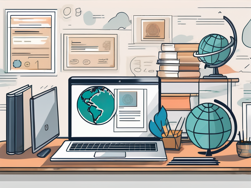 A classroom setting with thai cultural elements