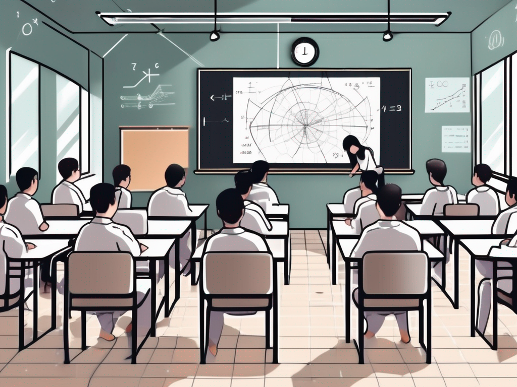 A classroom setting in malaysia with diverse educational tools