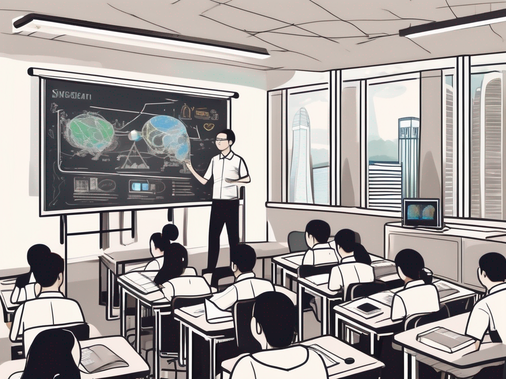 A classroom scene in singapore