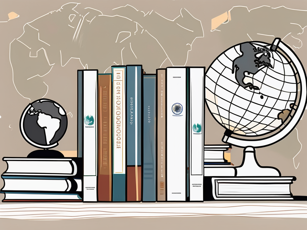 A collection of eight different books