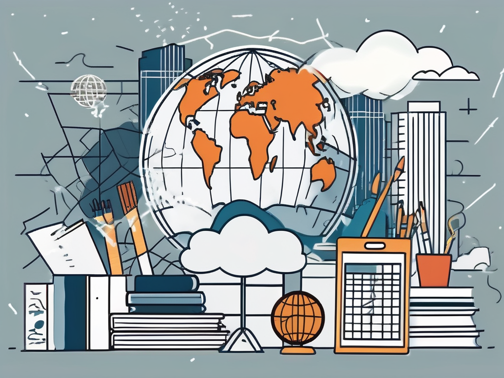 A classroom setting with diverse cultural symbols