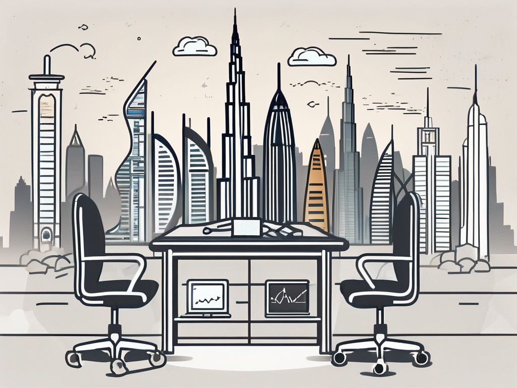 A classroom setting with a chalkboard displaying symbols representing iqts