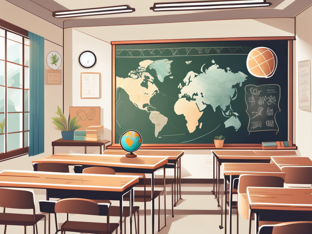 A classroom setting in an international school in bangkok