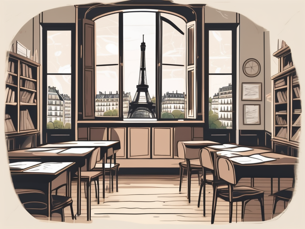 A diverse array of school buildings representing different international styles