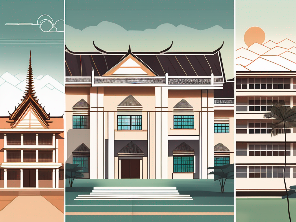 Five different school buildings