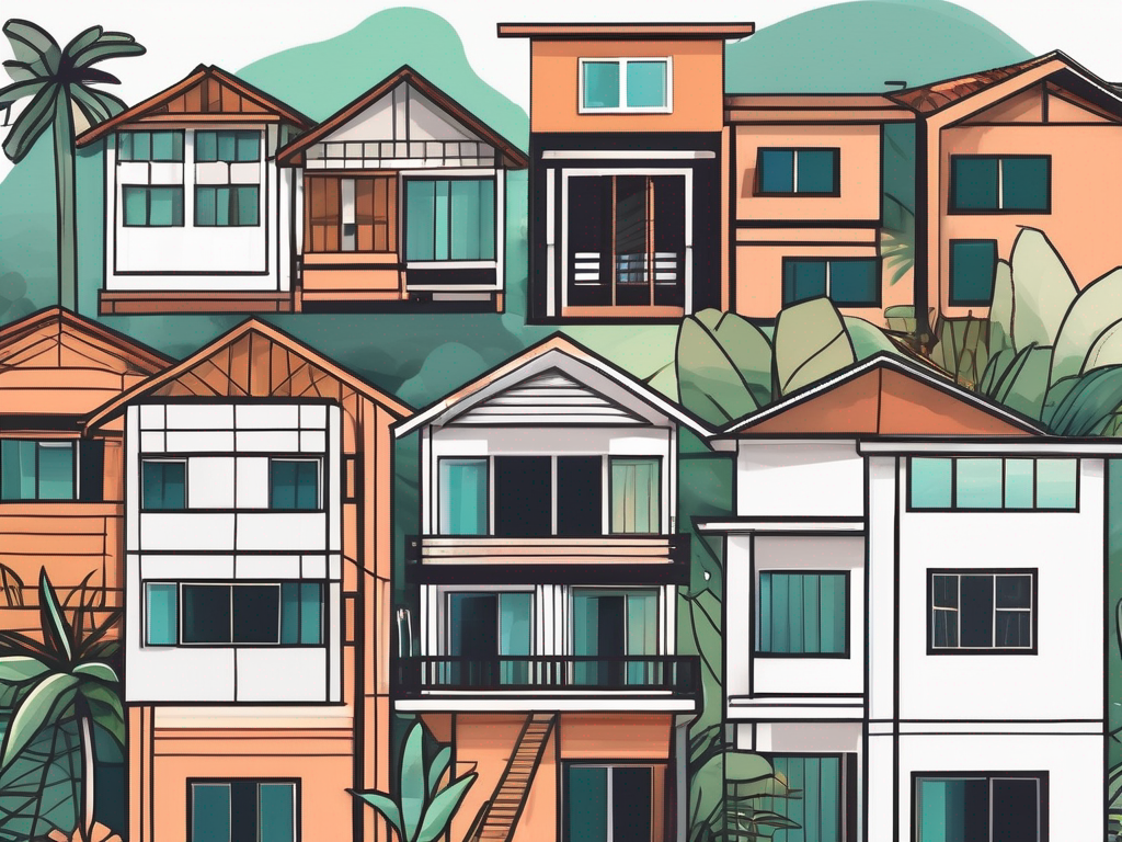 Seven different types of houses