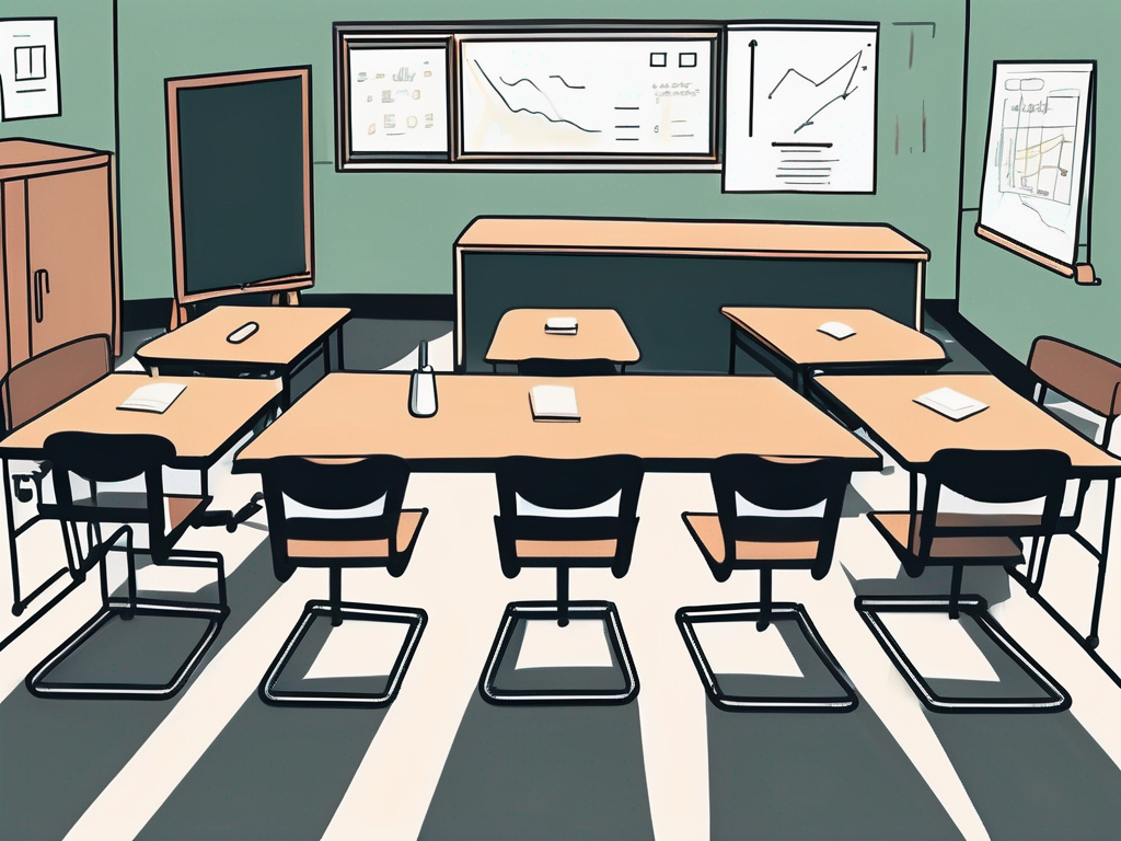 A classroom setting in hong kong with teaching aids