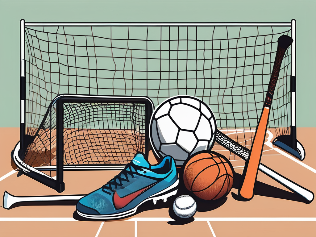 A diverse array of sports equipment