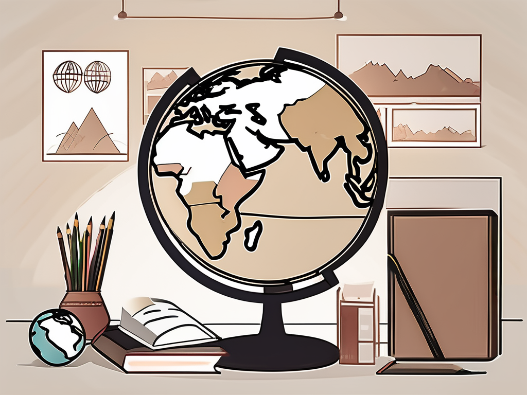 A classroom setting with diverse educational tools scattered around