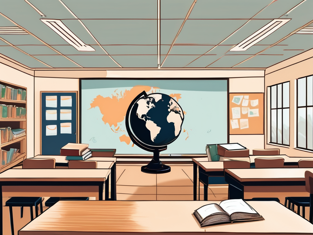 A classroom scene in an international school in hong kong