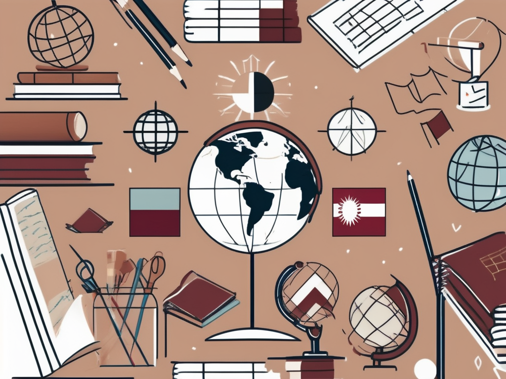 A classroom setting with diverse cultural elements