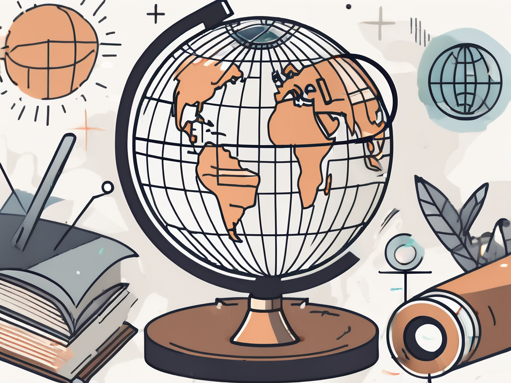 A globe with malaysia highlighted