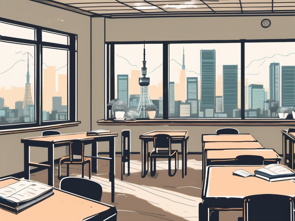 A classroom scene in an international school in tokyo