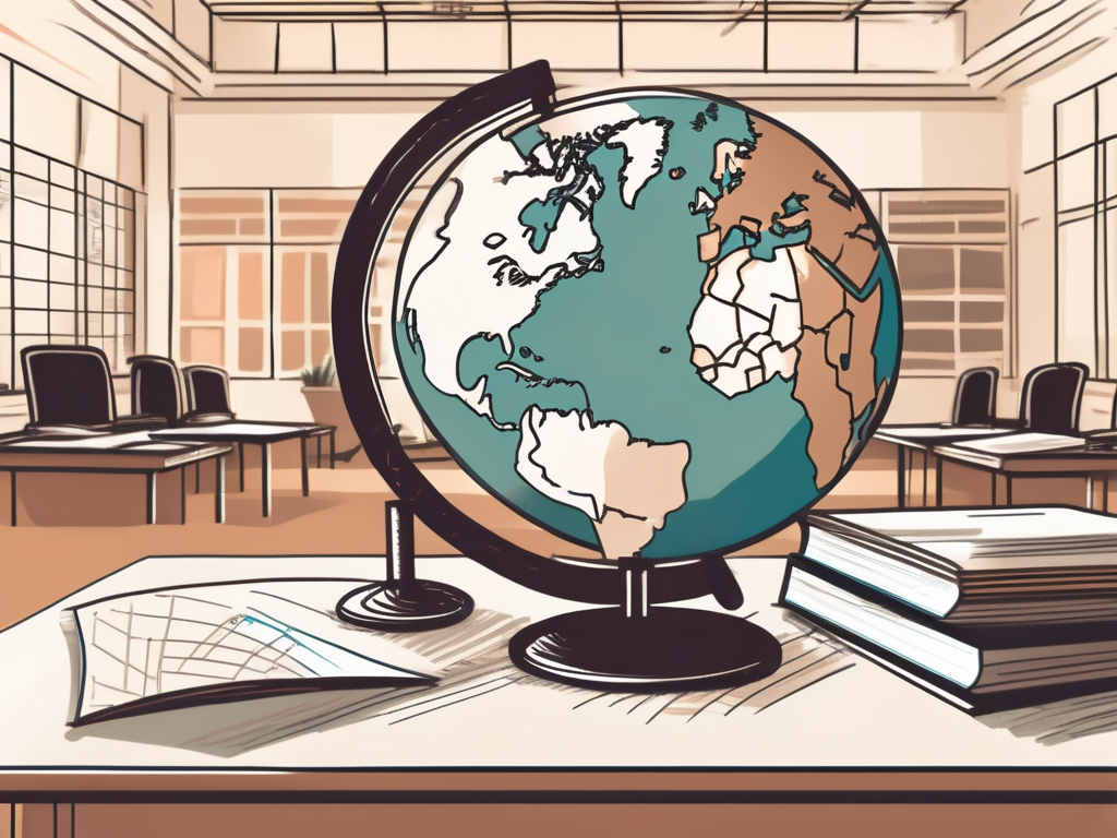 A classroom setting with diverse educational tools