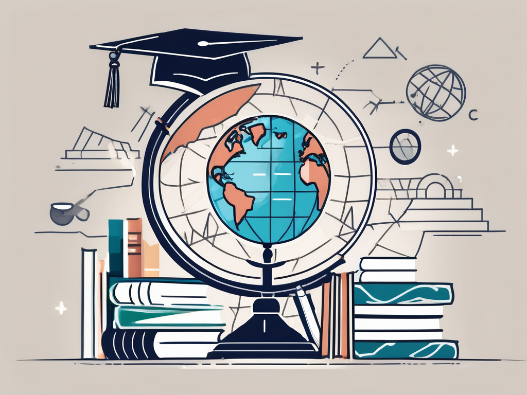 A globe with the united states highlighted