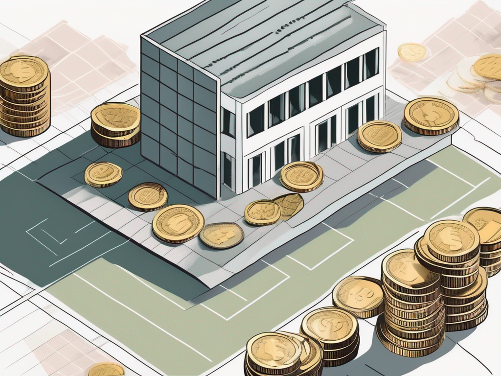 An international school building in austria with a symbolic representation of currency