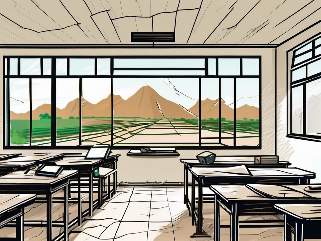 A vietnamese classroom with outdated resources