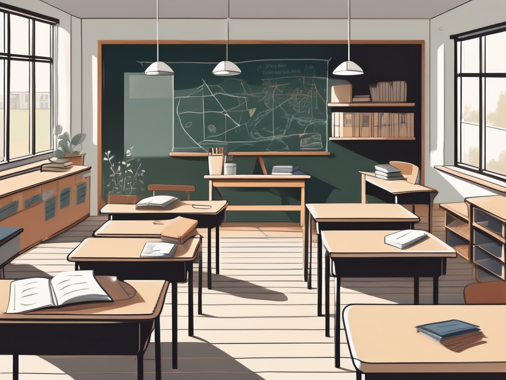 A classroom scene in an international school in estonia