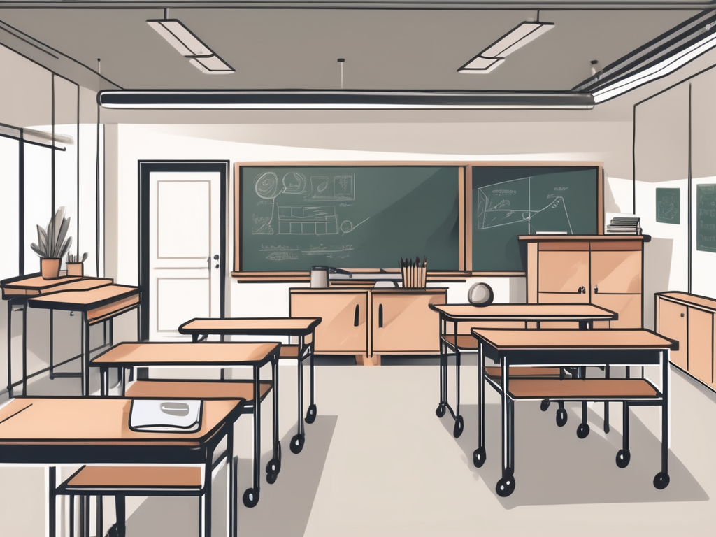 A well-organized classroom setting in singapore