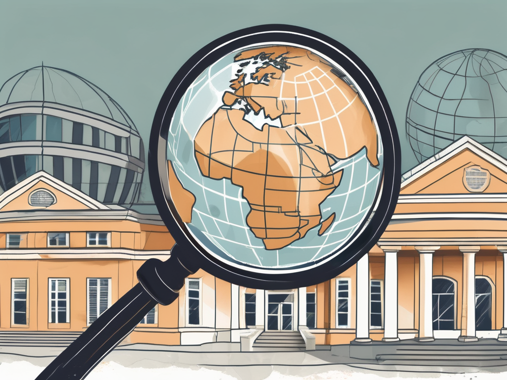 A globe focused on barbados