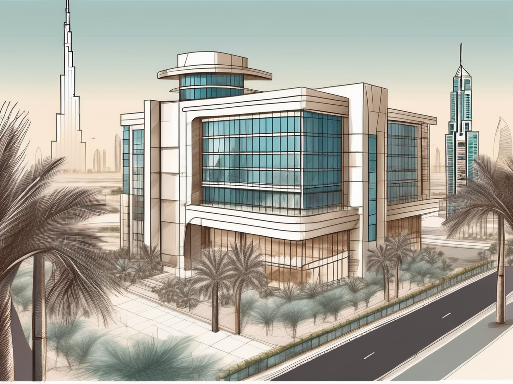 A modern international school building in dubai