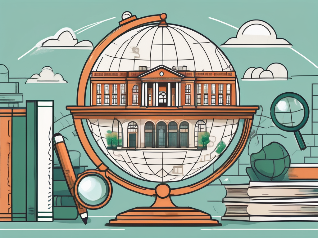 A globe focused on ireland