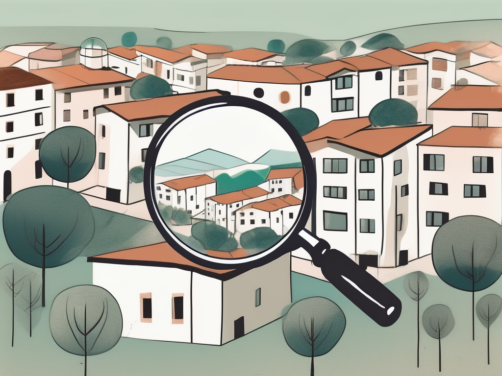 An italian landscape with a few international school buildings scattered around