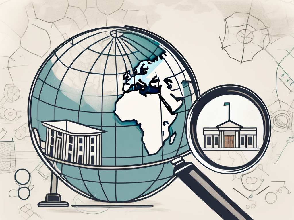 A globe focused on kuwait