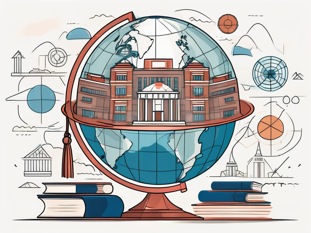 A globe focused on mongolia