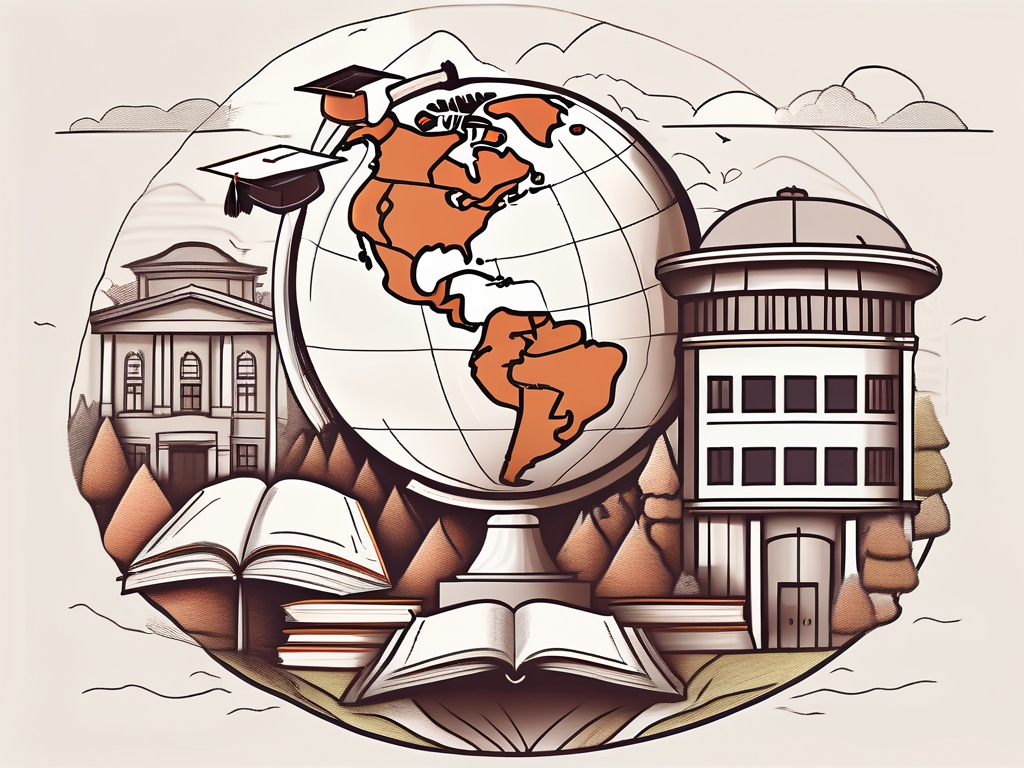 A globe focused on nepal