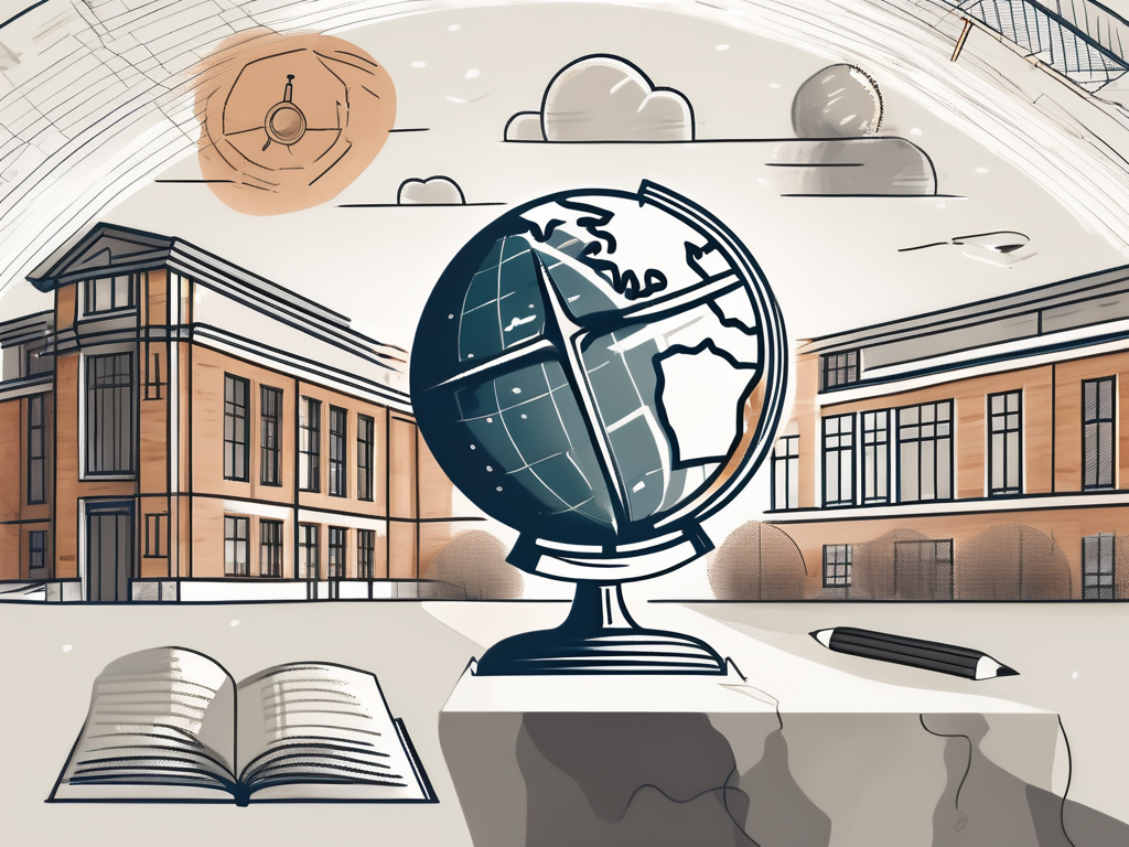 A globe focused on the netherlands