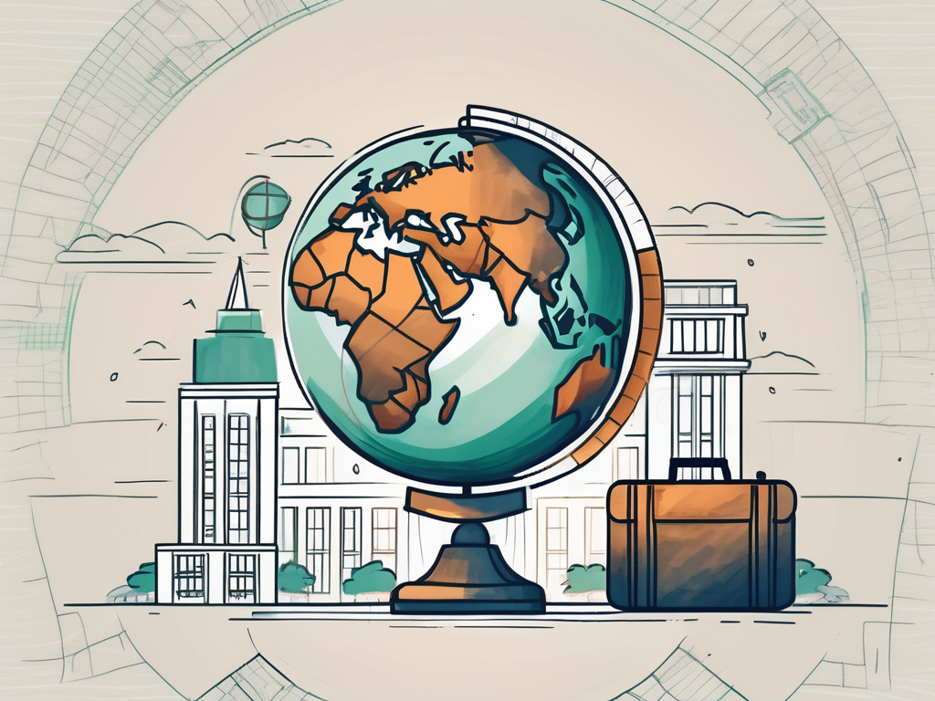 A globe focused on nigeria