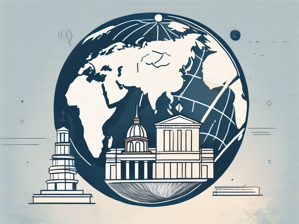 A globe focused on norway