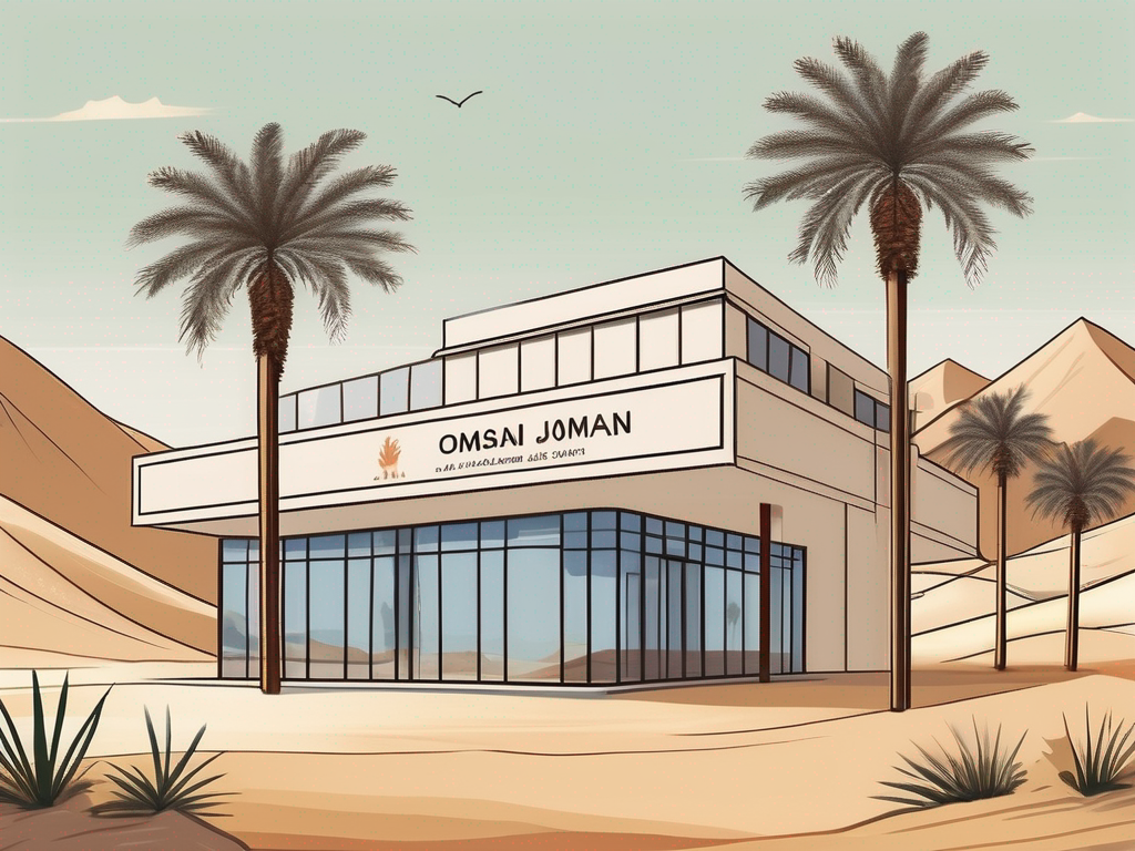 An international school building in oman with a job vacancy signboard in the front