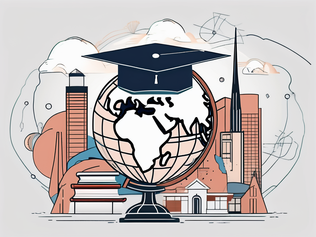 A globe focusing on south korea