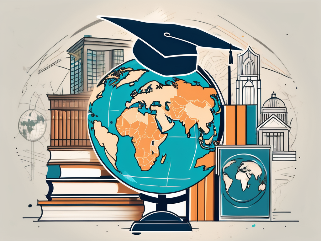 A globe focused on sri lanka