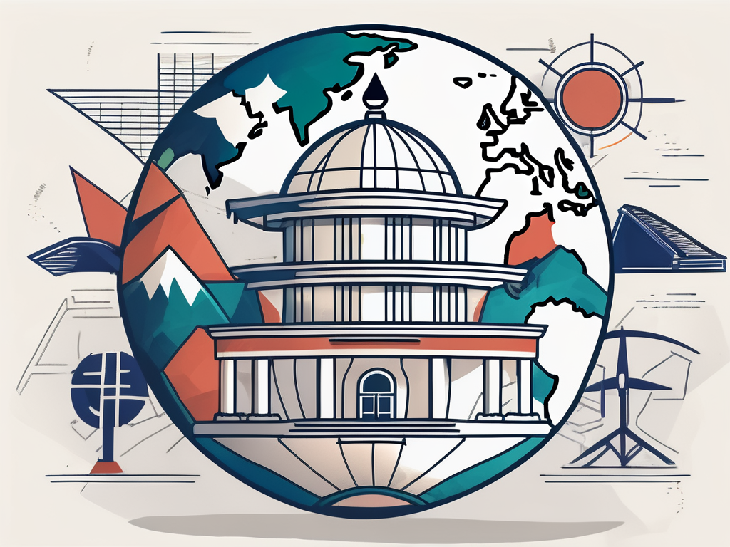 A globe with taiwan highlighted