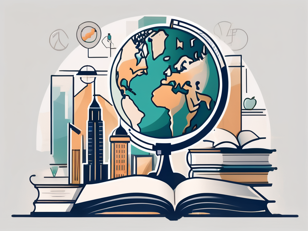 A globe focused on the united arab emirates