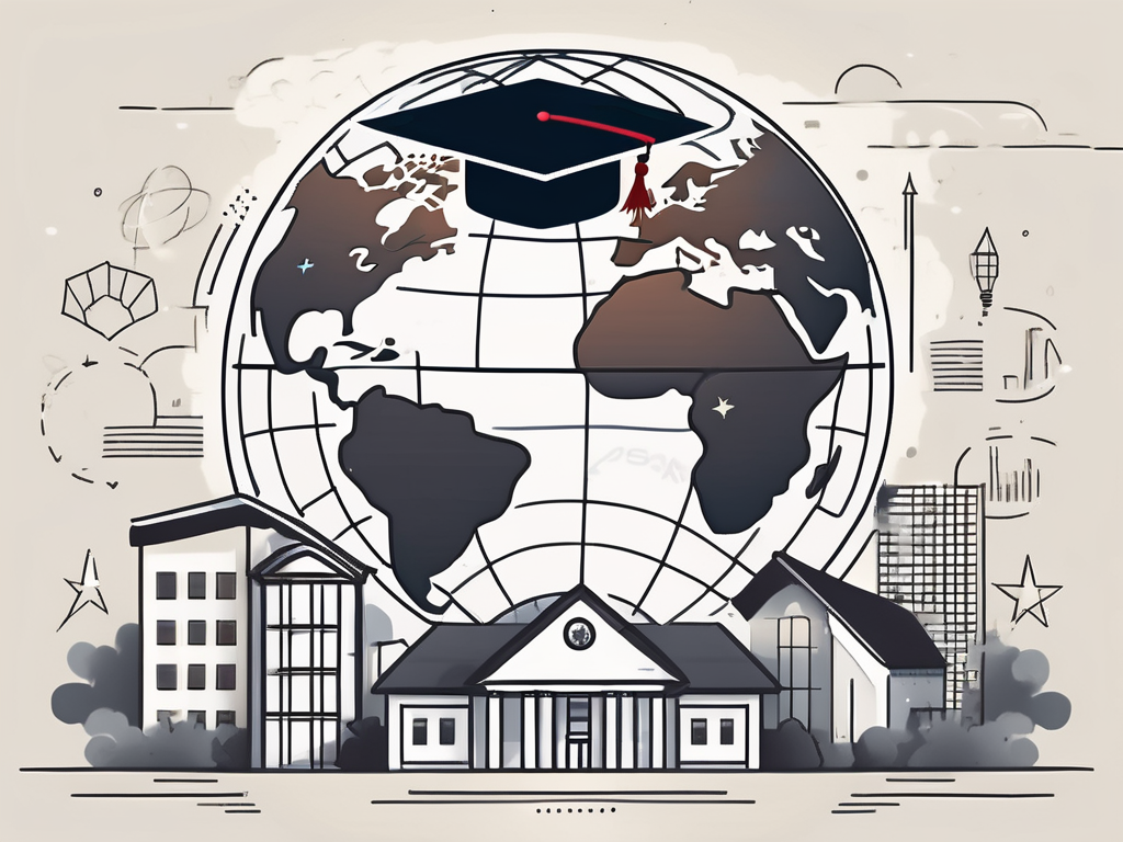 A globe with the united states highlighted