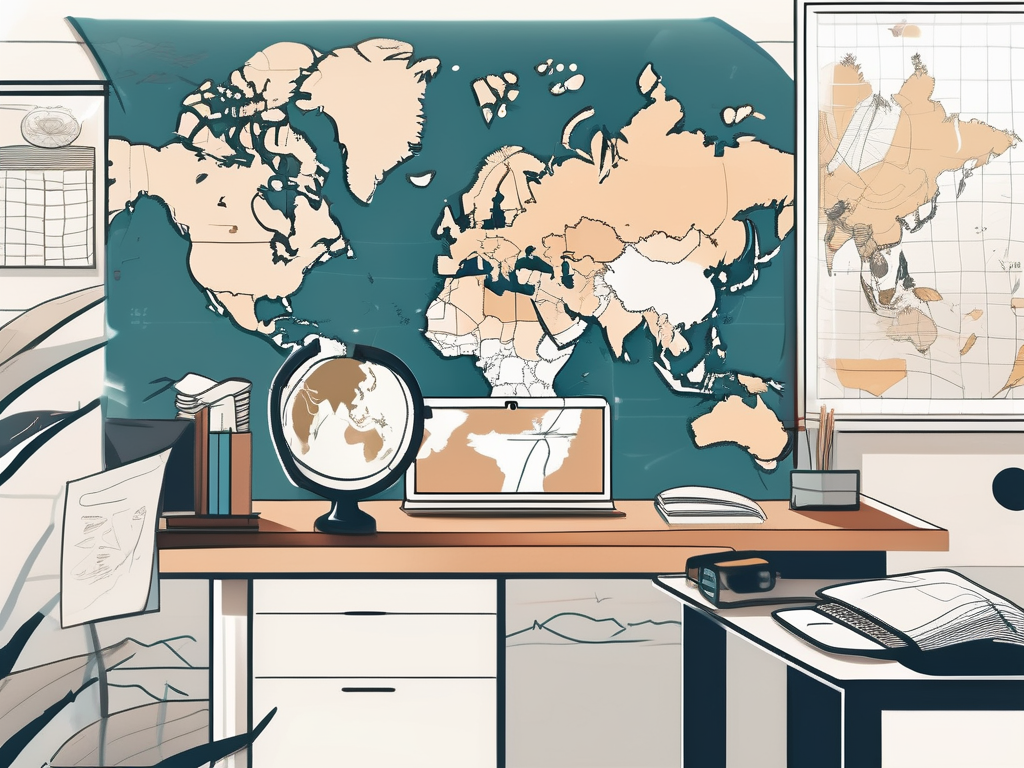 A classroom setting with diverse educational materials