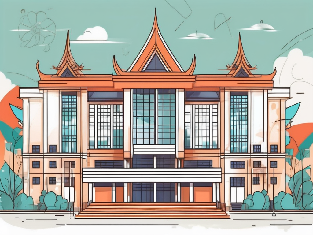 A vibrant international school building in bangkok