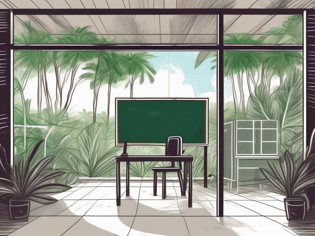 A typical international school building in barbados