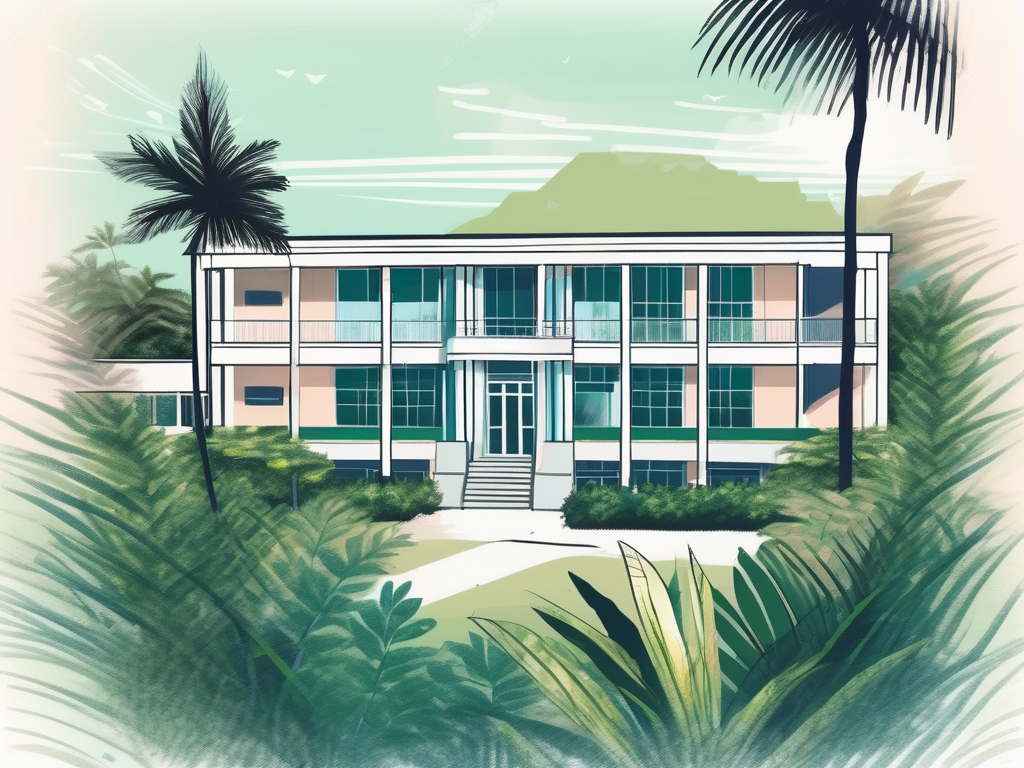 A picturesque international school building in bermuda