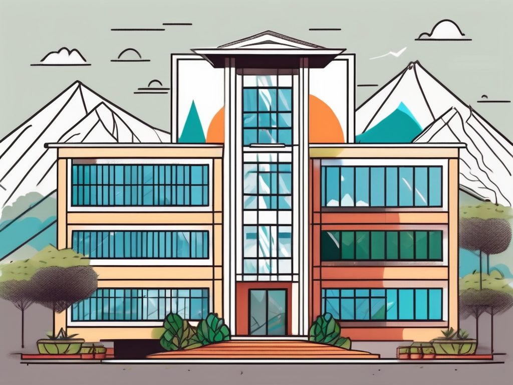 A vibrant international school building in bogota